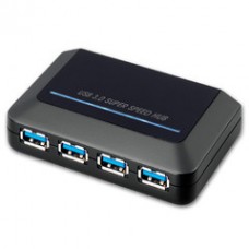 USB 3.0 Super Speed Desktop Hub, Black, 4 Port, Self Powered