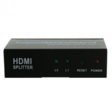 HDMI Amplified Splitter, 2 way, 1x2, HDMI High Speed with Ethernet, Metal Housing