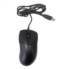 Optical Scroll Mouse, Black, USB