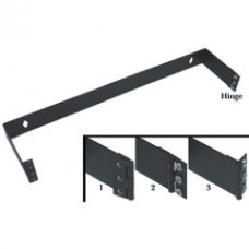 Rackmount Hinged Wall Mounting Bracket, 1U, Dimensions: 1.75 (H) x 19 (W) x 4 (D) inches