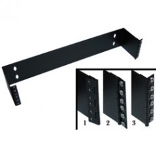 Rackmount Hinged Wall Mounting Bracket, 2U, Dimensions: 3.5 (H) x 19 (W) x 4 (D) inches