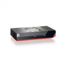 5 Port 10/100 Fast Ethernet Switch, Black with Red Trim, Auto-negotiation