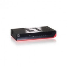 5 Port Gigabit Ethernet Switch, Black with Red Trim, Energy Efficient Ethernet / IEEE 802.3az Support