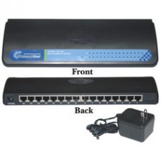 16 port Fast Ethernet Switch, 10/100 Mbps, Auto-Negotiation