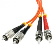 Fiber Optic Cable, FC / ST, Multimode, Duplex, 62.5/125, 1 meter  (3.3 foot)