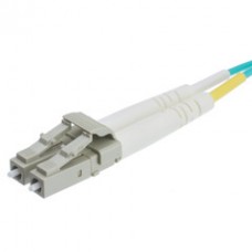 10 Gigabit Aqua OM4 Fiber Optic Cable, LC / LC, Multimode, Duplex, 50/125, 15 Meter 