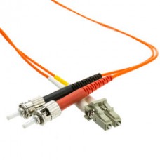 Plenum Fiber Optic Cable, LC / ST, Multimode, Duplex, 62.5/125, 3 meter (10 foot)