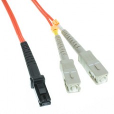 Fiber Optic Cable, MT-RJ / SC, Multimode, Duplex, 62.5/125, 1 meter (3.3 foot)