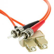Fiber Optic Cable, SC / ST, Multimode, Duplex, 62.5/125, 2 meter (6.6 foot)