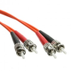 Fiber Optic Cable, ST / ST, Multimode, Duplex, 62.5/125, 1 meter (3.3 foot)